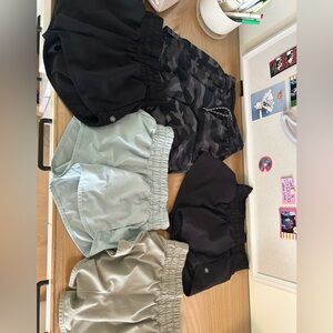 Kids Black, Camo, Green, and Blue shorts set